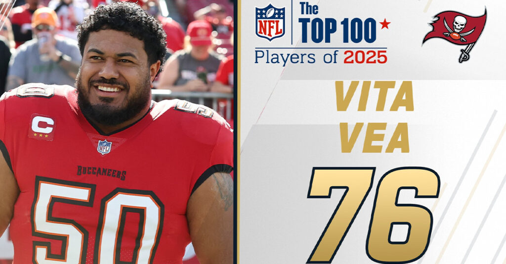 Vita Vea in NFL with the Tampa Bay Buccaneers
